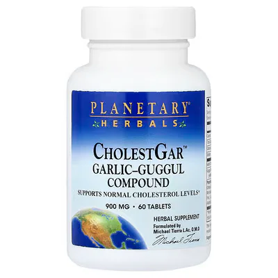 Planetary Herbals CholestGar™ Garlic-Guggul Compound 900mg Tablets