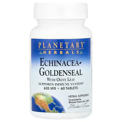 Planetary Herbals Echinacea-Goldenseal  635mg  Tablets