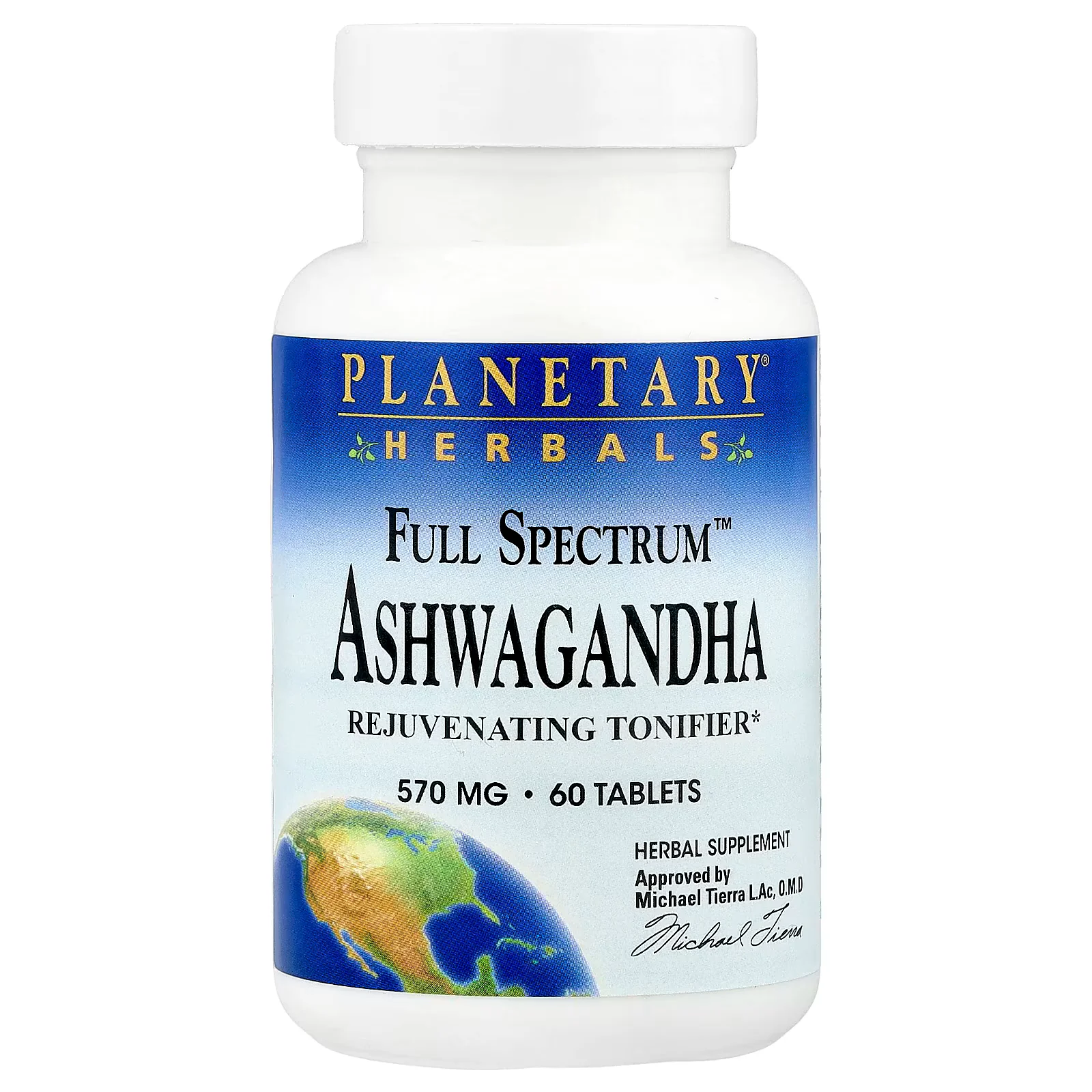 Planetary Herbals Full Spectrum™ Ashwagandha 570 mg Tablets