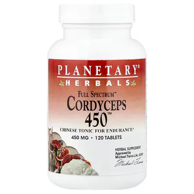 Planetary Herbals Full Spectrum™ Cordyceps 450™  Tablets