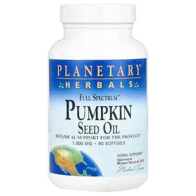 Planetary Herbals Full Spectrum™ Pumpkin Seed Oil 1000 mg  Softgels
