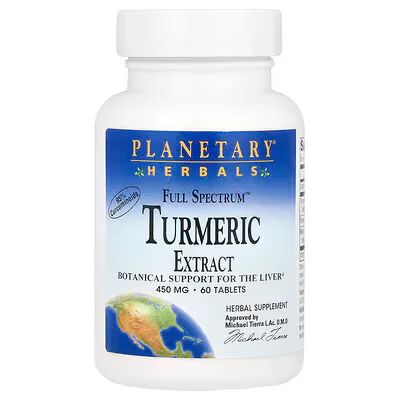 Planetary Herbals Full Spectrum™ Turmeric Extract 450 mg Tablets