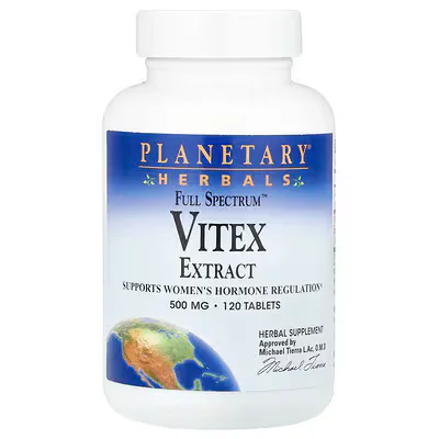 Planetary Herbals  Full Spectrum™ Vitex Extract  500 mg  Tablets