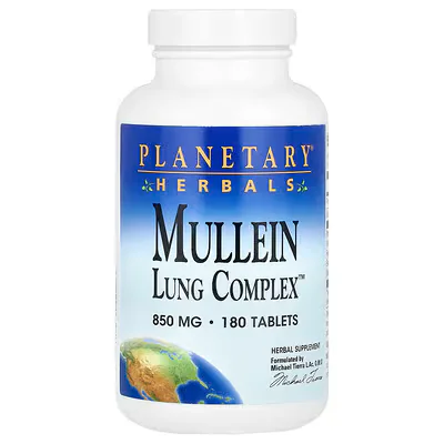 Planetary Herbals Mullein Lung Complex™ 850mg Tablets