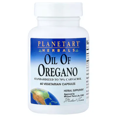 Planetary Herbals Oil Of Oregano Vegetarian Capsules