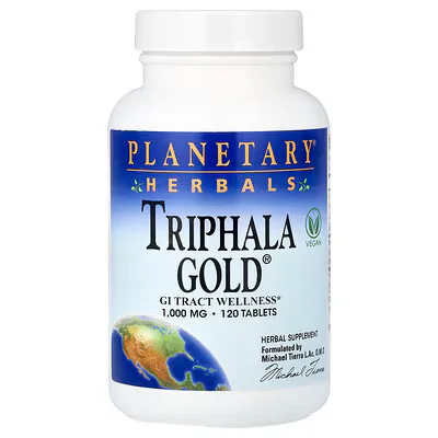 Planetary Herbals Triphala Gold® 1000mg  Tablets