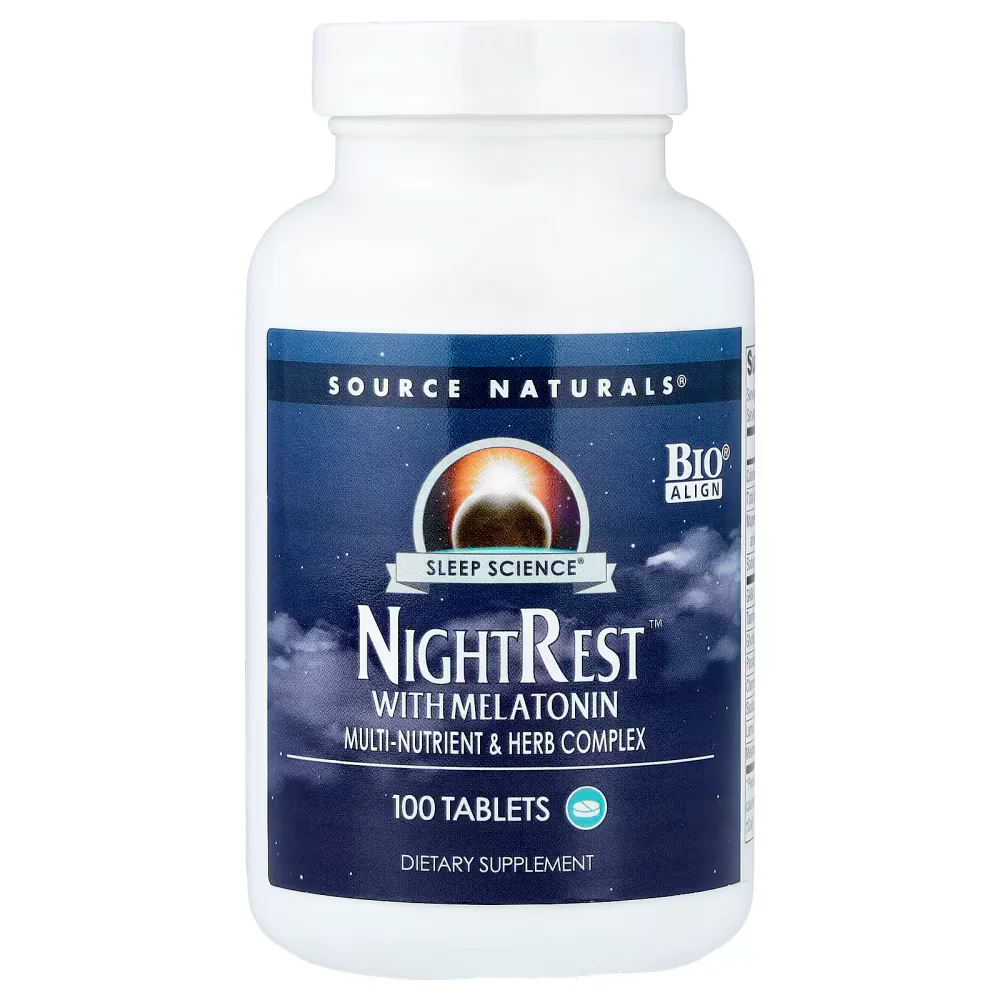 Source Naturals Sleep Science® NightRest™ With Melatonin Tablets