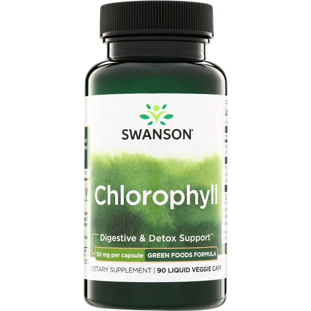 Swanson Vitamins, Chlorophyll 90 Liquid Veggie Capsules