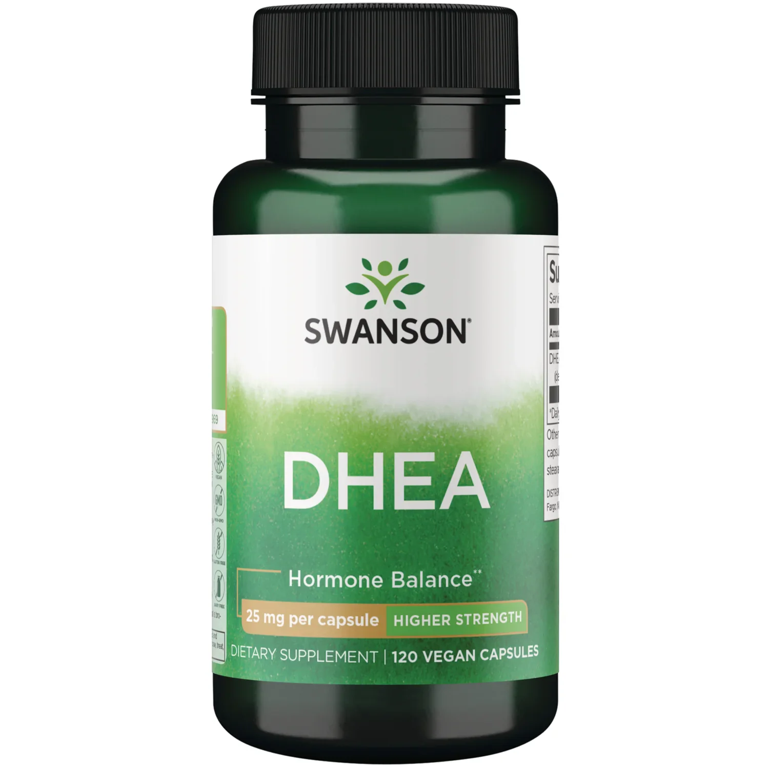 Swanson Vitamins DHEA 25mg Vegan Capsules