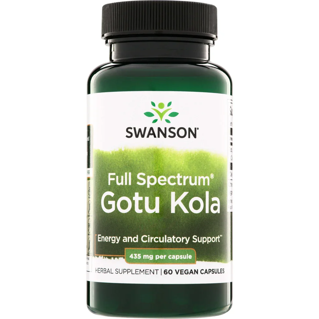 Swanson Vitamins Full Spectrum Gotu Kola 435mg 60 Capsules