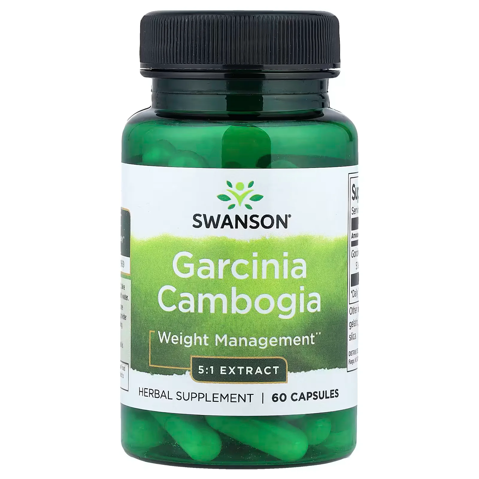 Swanson Vitamins Garcinia Cambogia 5:1 Extract 60 Capsules