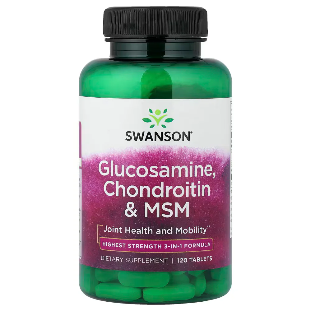 Swanson Vitamins Glucosamine Chondroitin & MSM Tablets