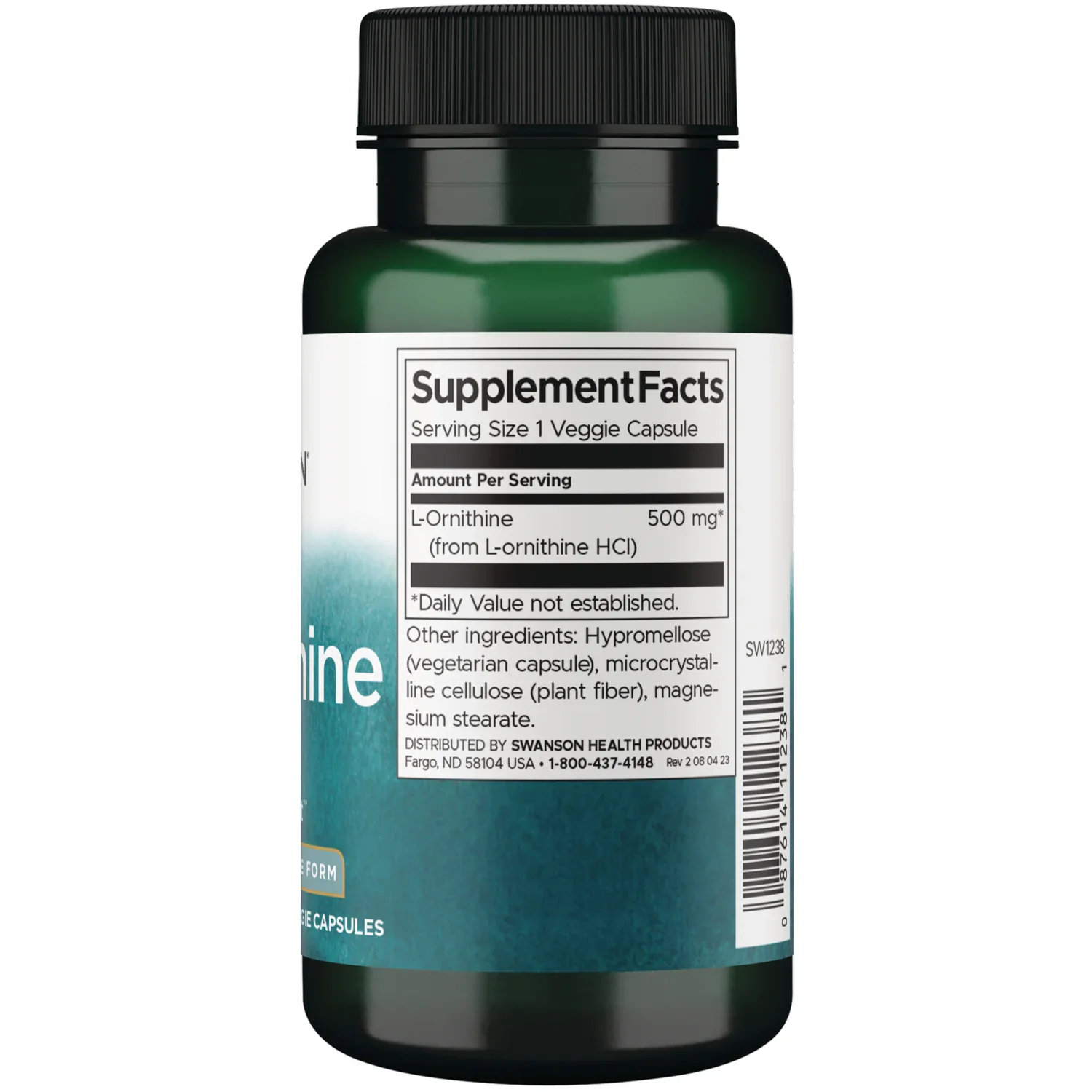 Swanson Vitamins L-Arginine 500mg Capsules