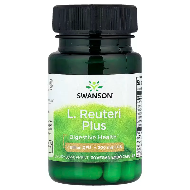 Swanson Vitamins L. Reuteri Plus 30 Vegan EMBO Caps