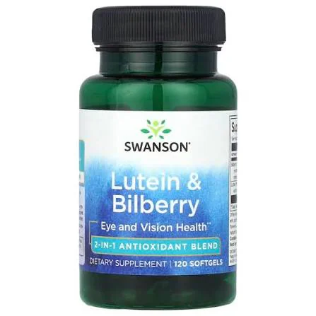 Swanson Vitamins Lutein & Bilberry Softgels
