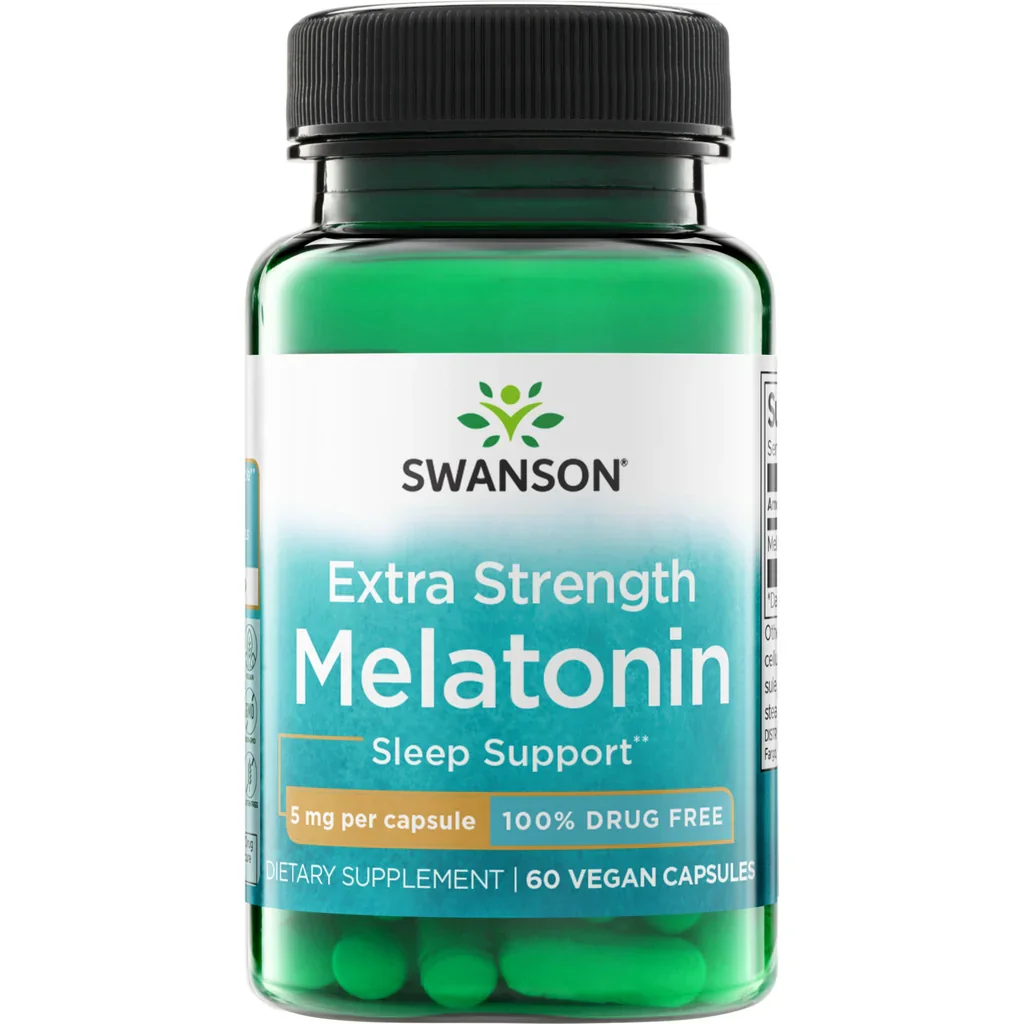 Swanson Vitamins Melatonin 5mg 60 Capsules
