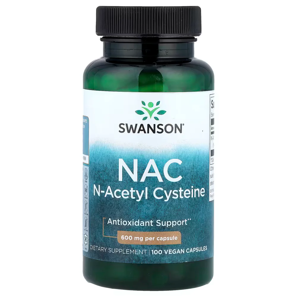 Swanson Vitamins NAC 600mg Vegan Capsules
