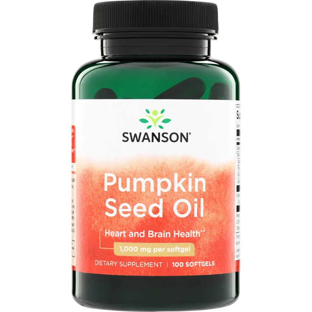 Swanson Vitamins Pumpkin Seed Oil 1000mg 100 Softgels