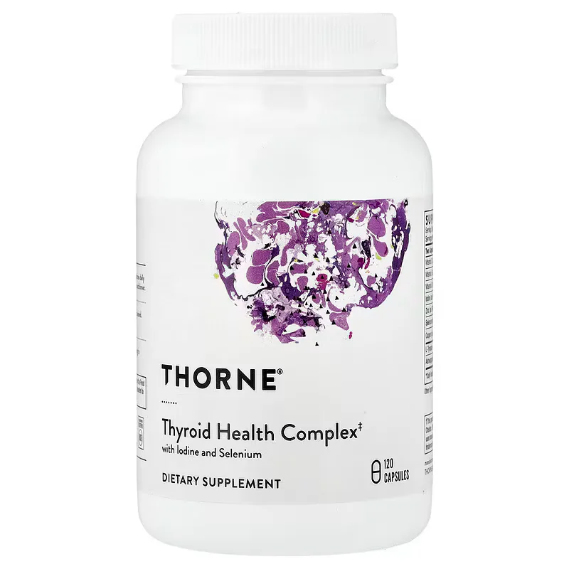 Thorne Thyroid Health Complex with Iodine and Selenium Capsules